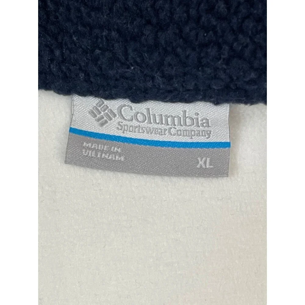 Columbia NWT Women's Long Sleeve Cropped Fleece Pullover, XL, Navy/White - Picture 12 of 16